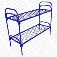 Кровать металлическая двухъярусная сетка прокатная пружина '2КП-1'