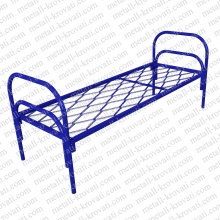 Кровать металлическая одноярусная сетка прокатная пружина 'КП-4'